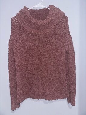Pink Republic Rose Brown Cowl Neck Sweater